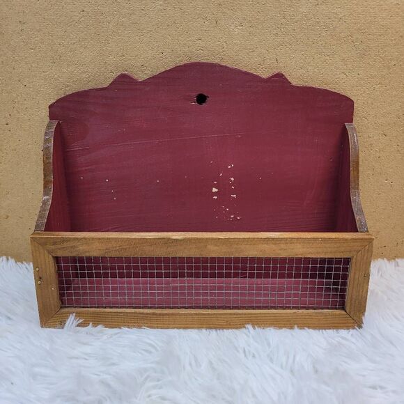 None Other - Primitive Wood and Mesh Wall Decor